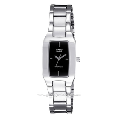 CASIO LTP-1165A-1CDF Silver Dial Black Stainless Steel Strap