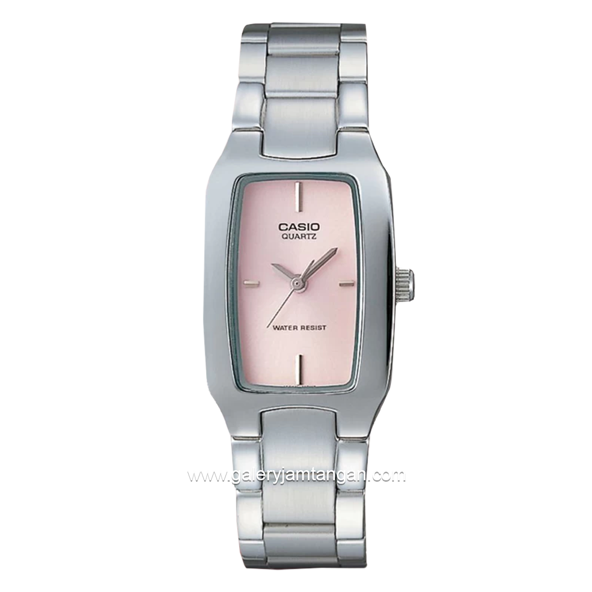 CASIO General LTP-1165A-4CDF Silver Dial Pink Stainless Steel Strap