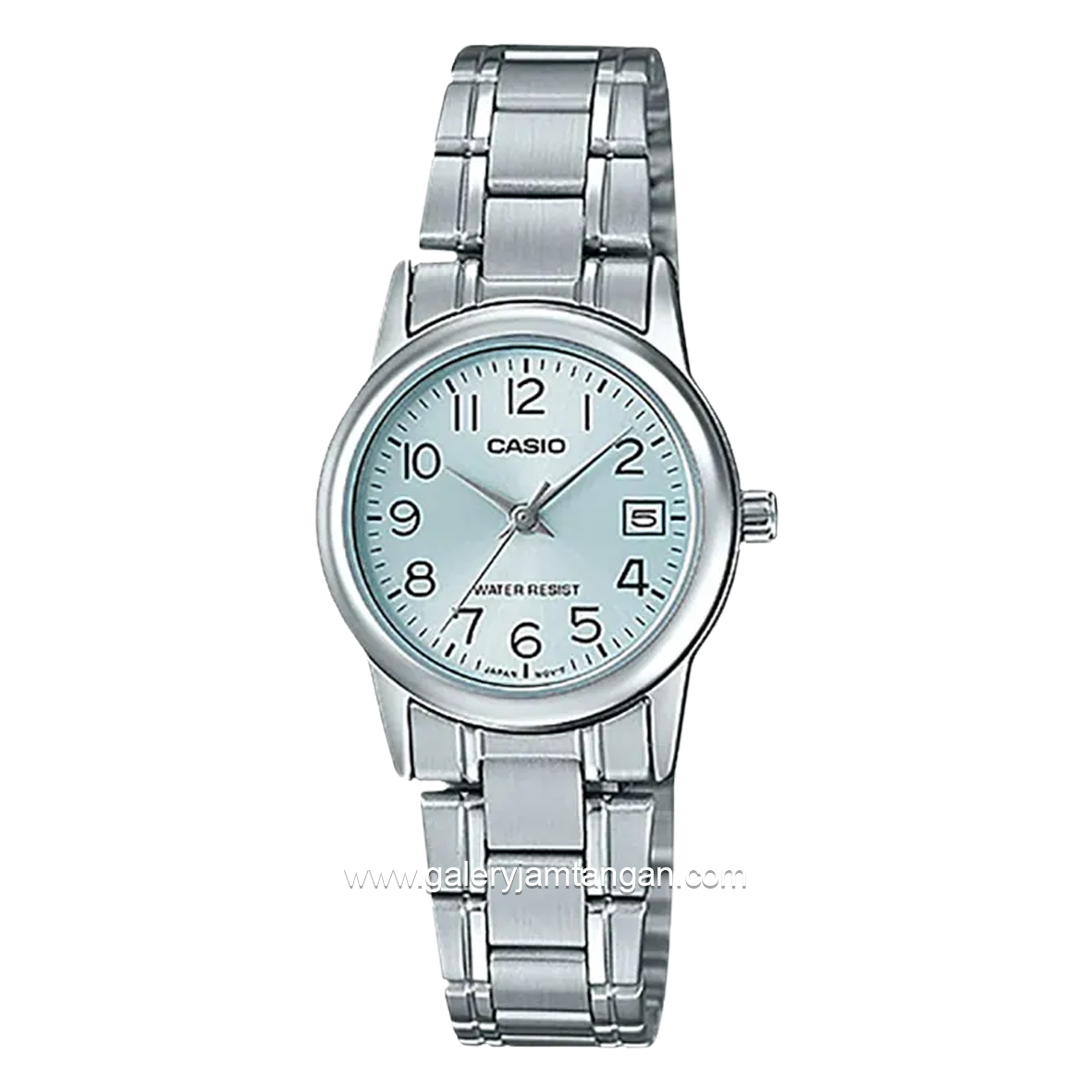 CASIO LTP-V002D-2BUDF Full Silver Stainless Steel