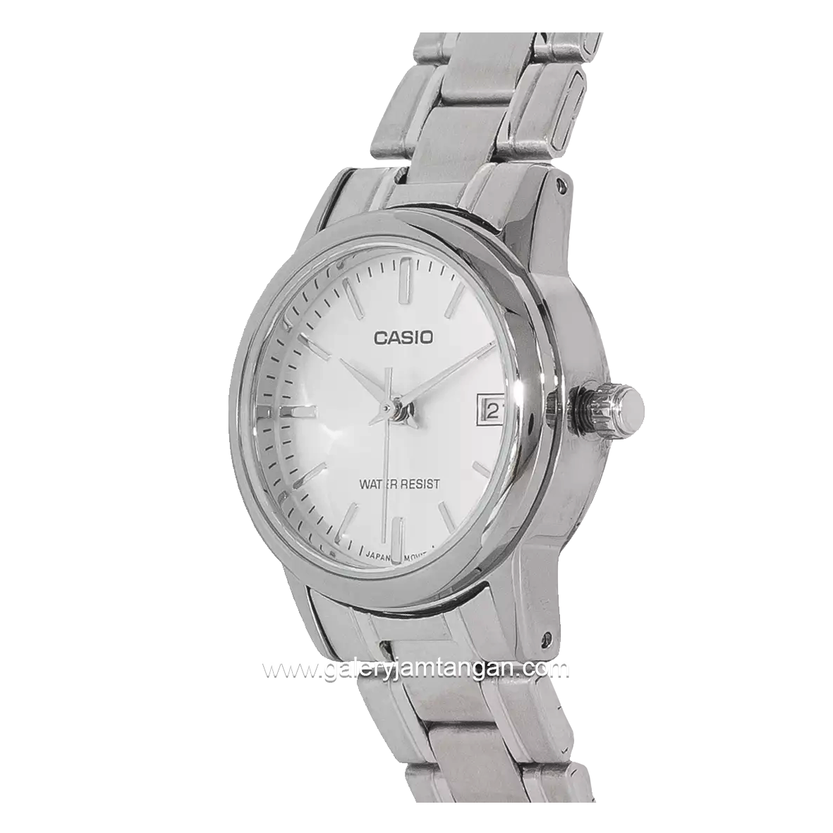 CASIO LTP-V002D-7AUDF Silver Dial White Stainless Steel Strap