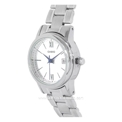 CASIO LTP-V002D-7B3UDF Silver Dial White Stainless Steel