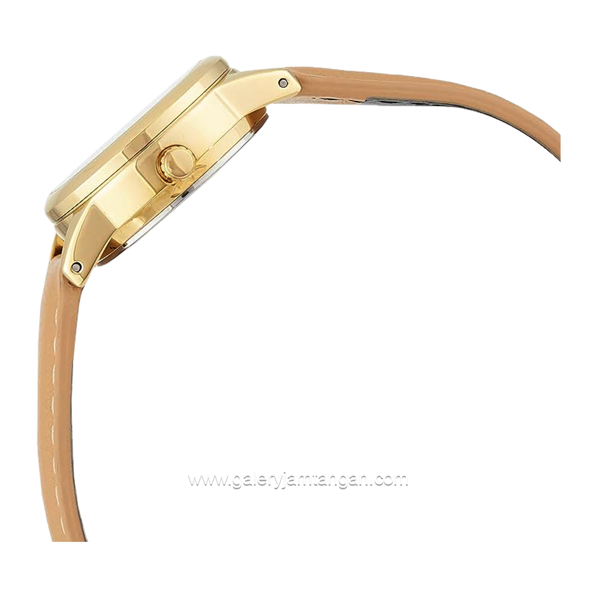 CASIO LTP-V002GL-7B3UDF Beige Gold Dial Silver Leather Strap