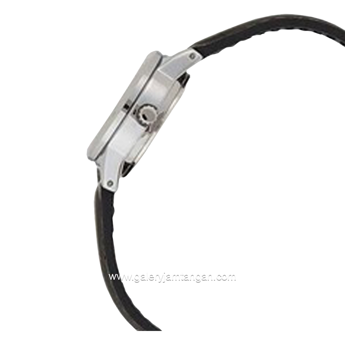 CASIO LTP-V002L-1B3UDF Black Silver Leather Strap