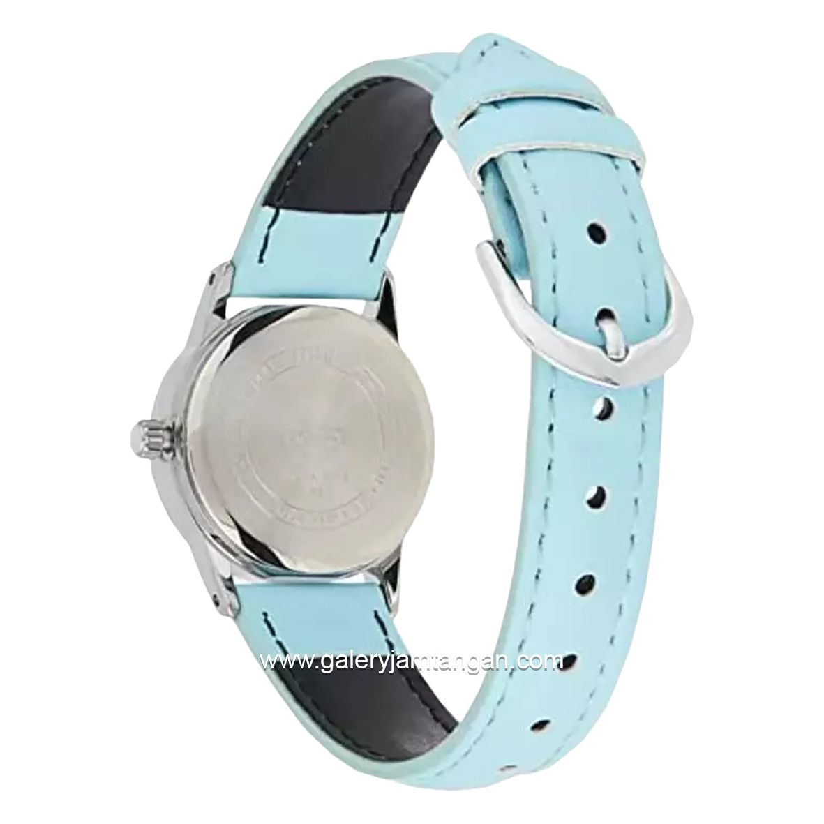 CASIO LTP-V002L-2B3UDF Blue Silver Leather Strap