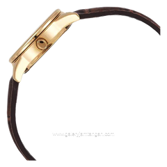 CASIO LTP-V005GL-7BUDF Brown Gold Dial White Leather Strap