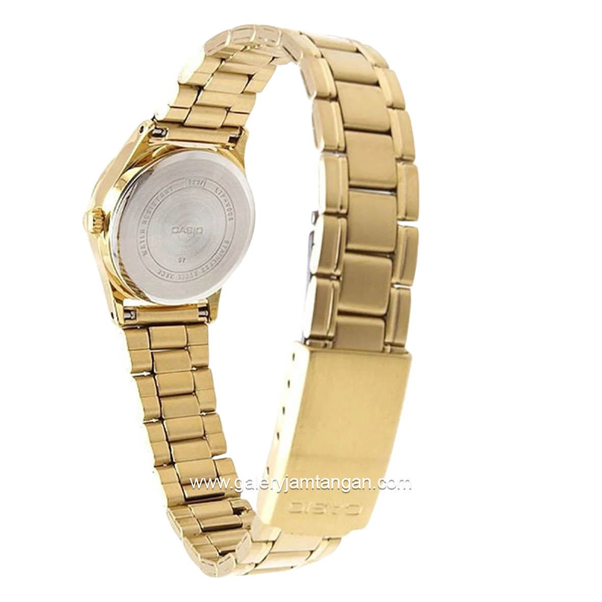CASIO LTP-V006G-7BUDF Gold Dial White Stainless Steel