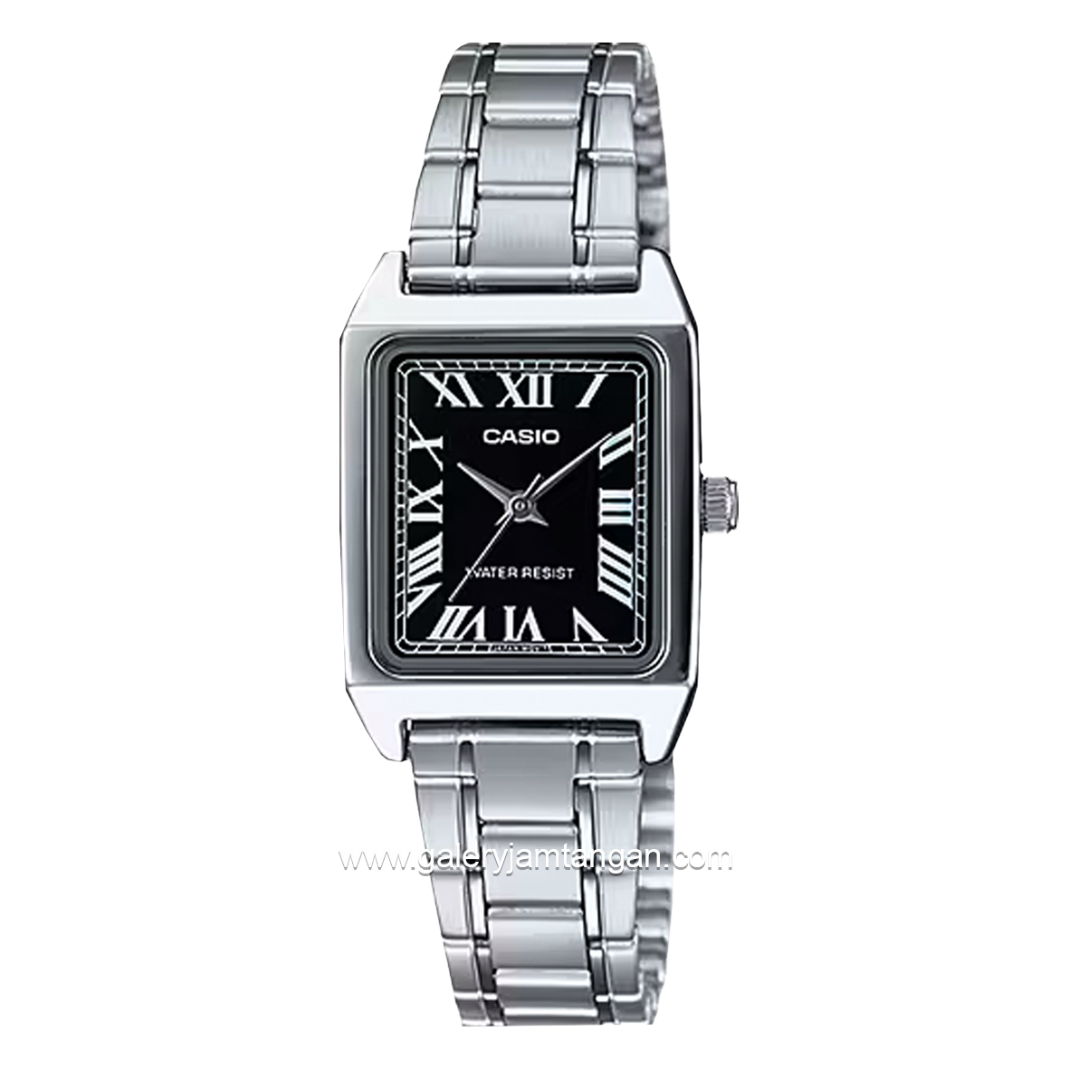 CASIO General LTP-V007D-1BUDF Silver Dial Black Stainless Steel