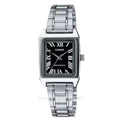 CASIO General LTP-V007D-1BUDF Silver Dial Black Stainless Steel