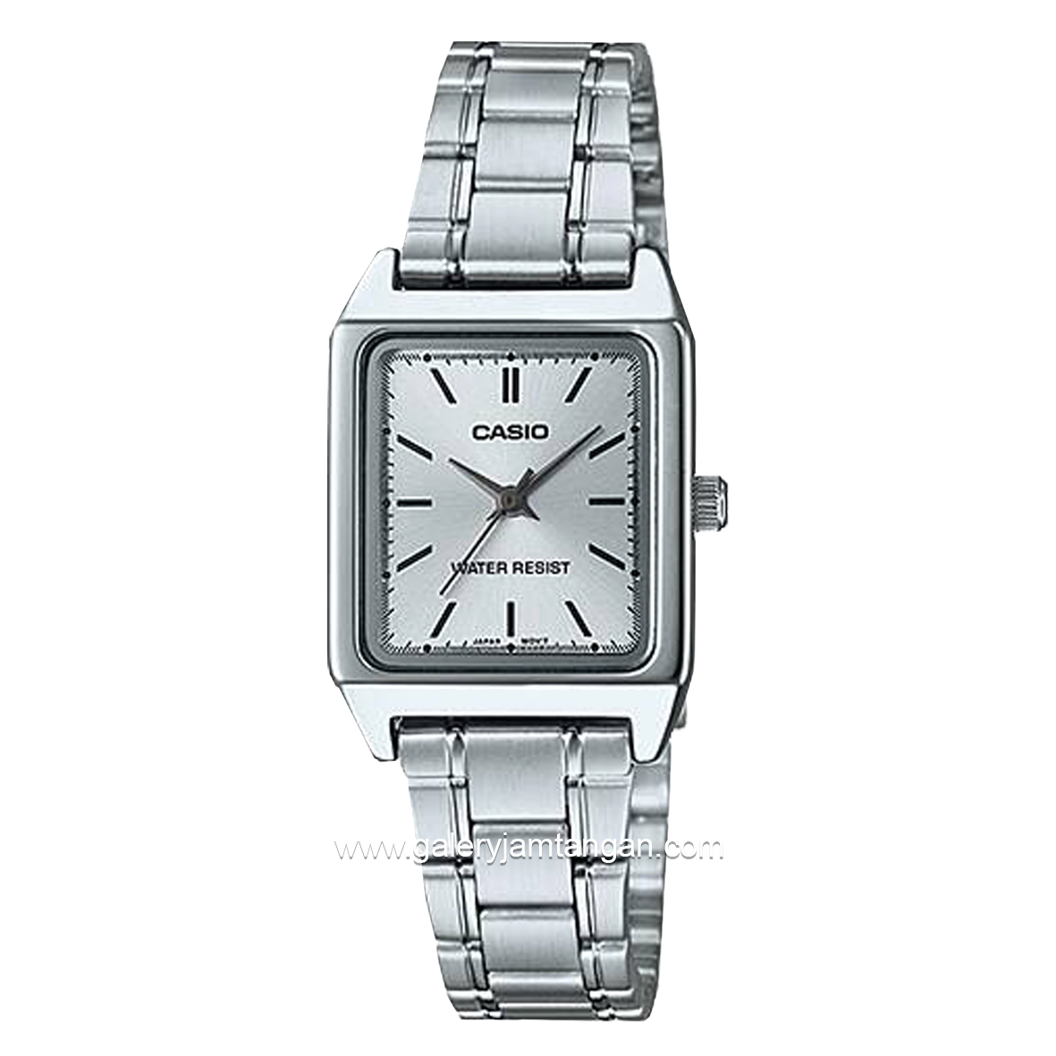 CASIO General LTP-V007D-7EUDF Silver Dial White Stainless Steel Strap