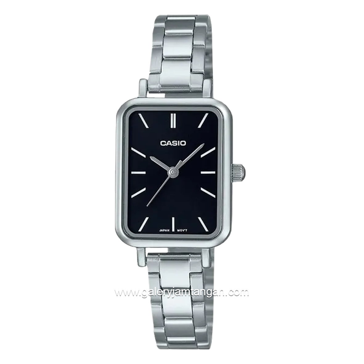 CASIO LTP-V009D-1EUDF Silver Dial Black Stainless Steel