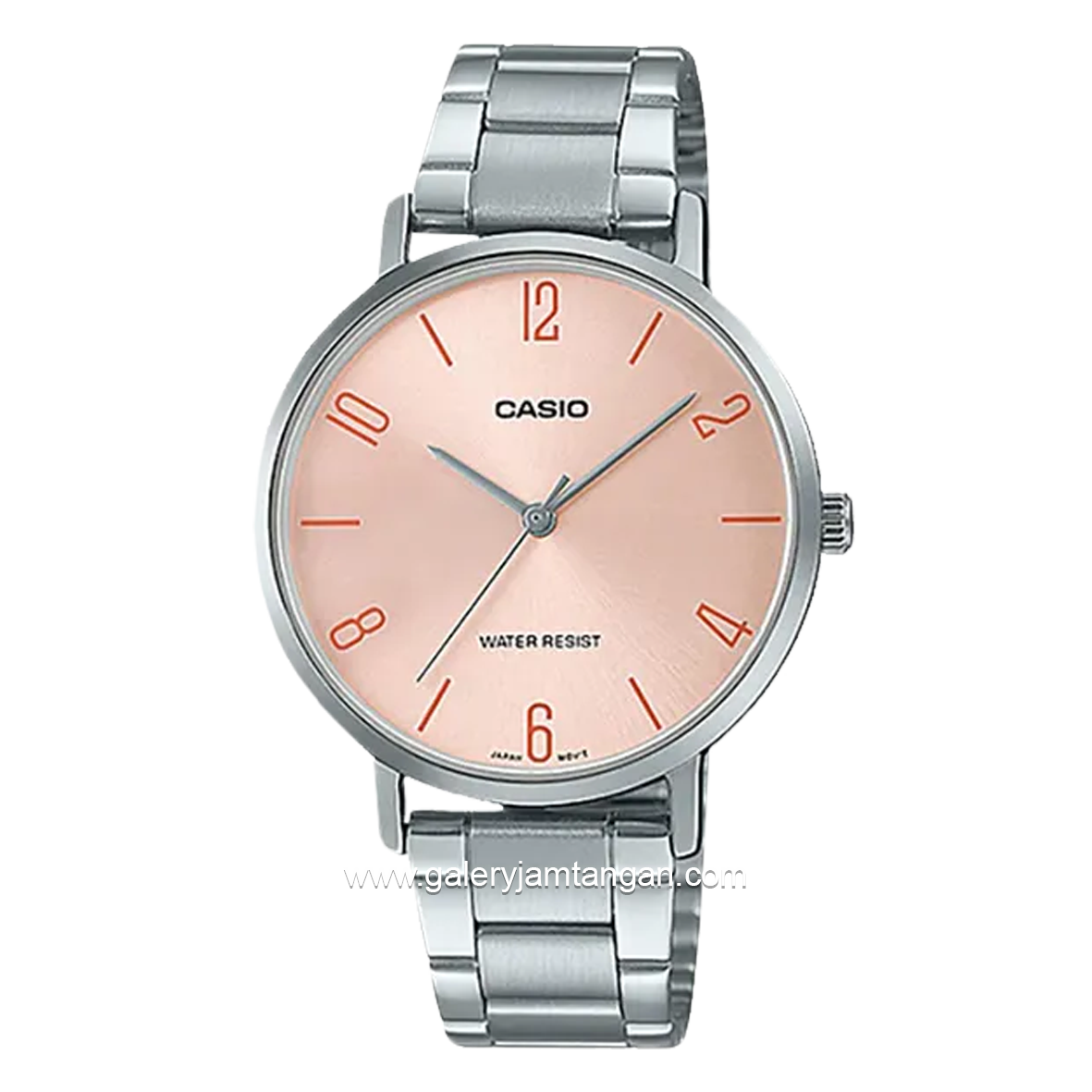 CASIO LTP-VT01D-4B2UDF Silver Pink Stainless Steel