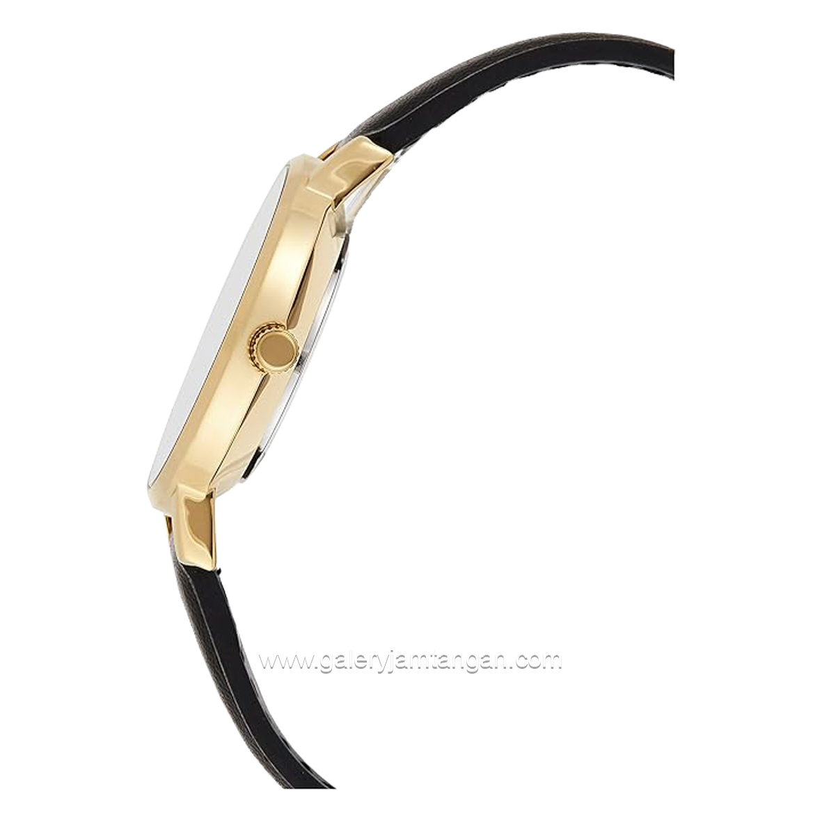 CASIO LTP-VT01GL-1BUDF Black Gold Leather Strap