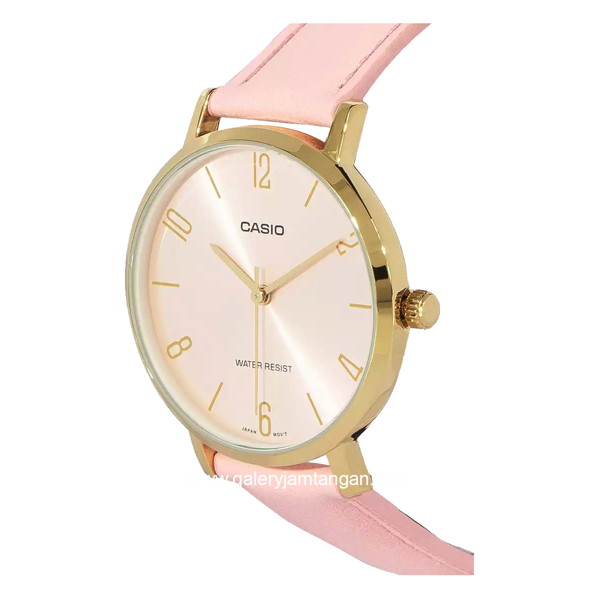 CASIO LTP-VT01GL-4BUDF Pink Gold Leather Strap