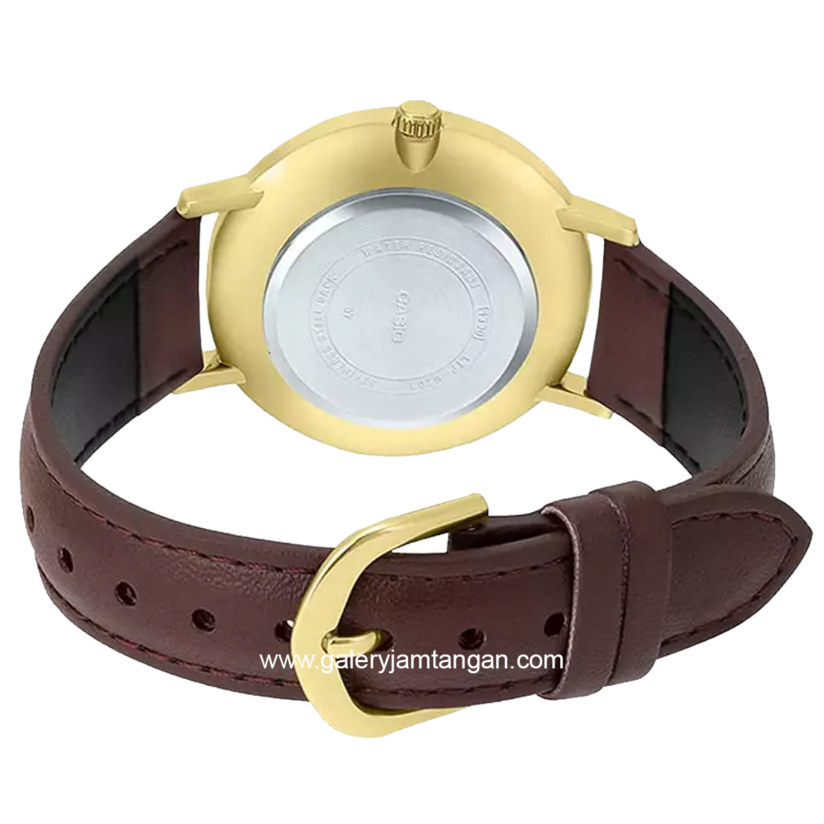 CASIO LTP-VT01GL-9BUDF Brown Gold Leather Strap