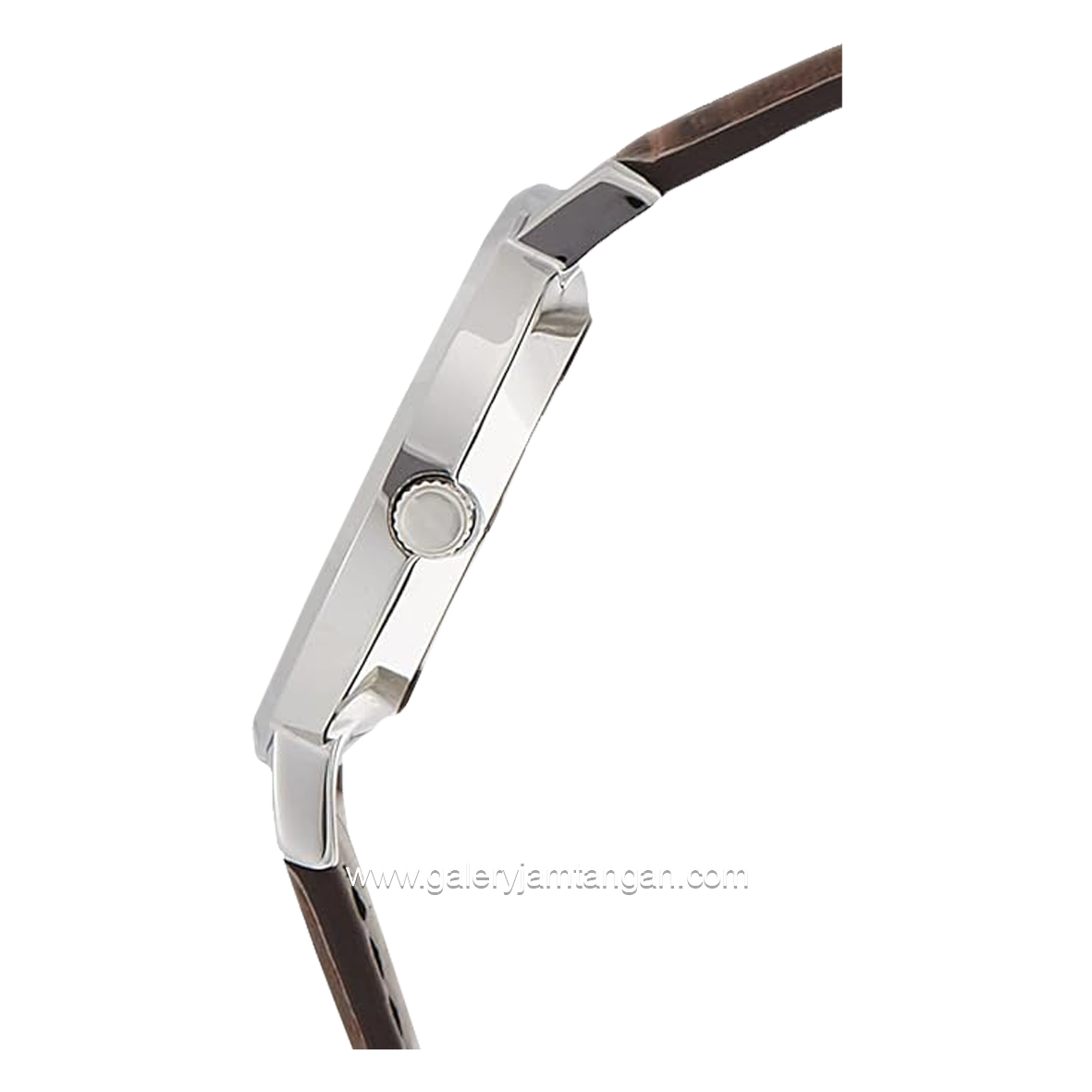 CASIO LTP-VT01L-2BUDF Brown Silver Leather Strap