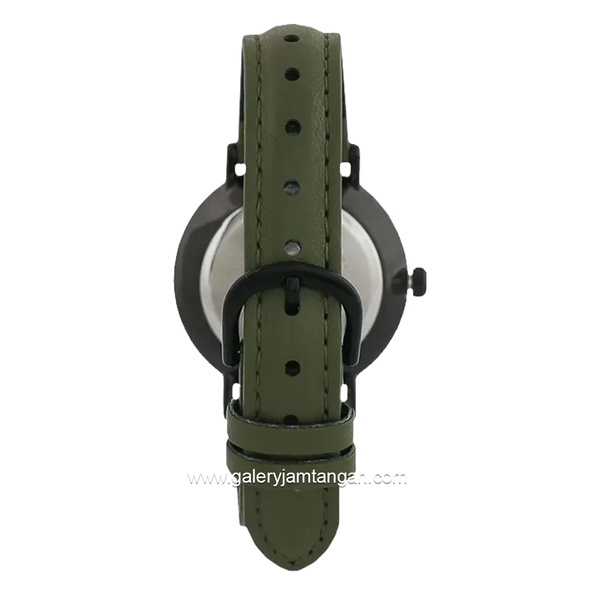 CASIO LTP-VT02BL-3AUDF Green Black Leather Strap