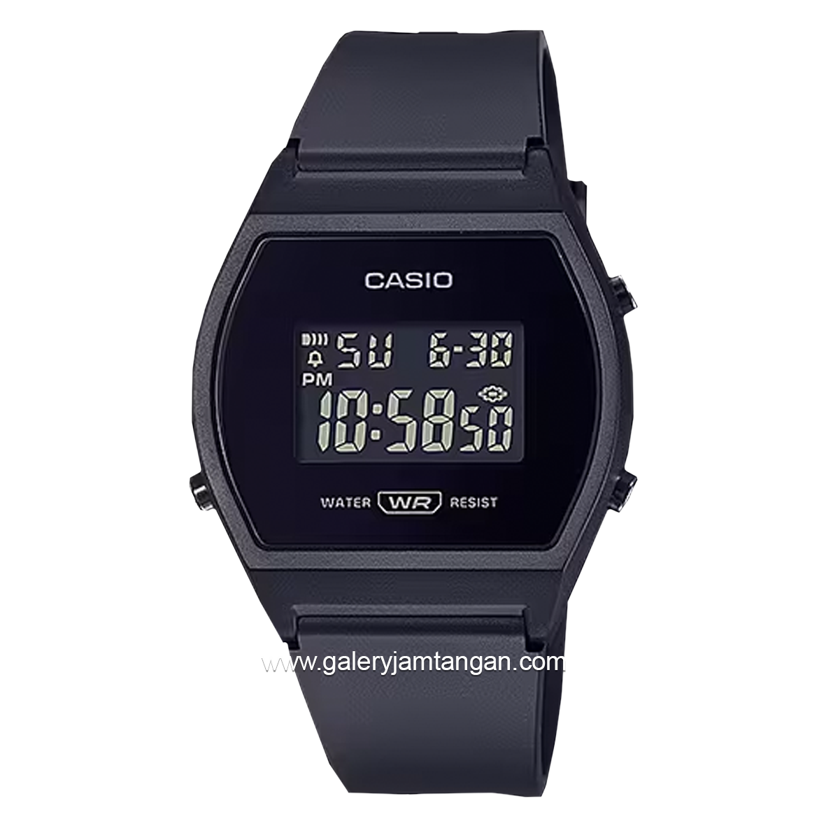CASIO General LW-204-1BDF Black Digital Resin Strap