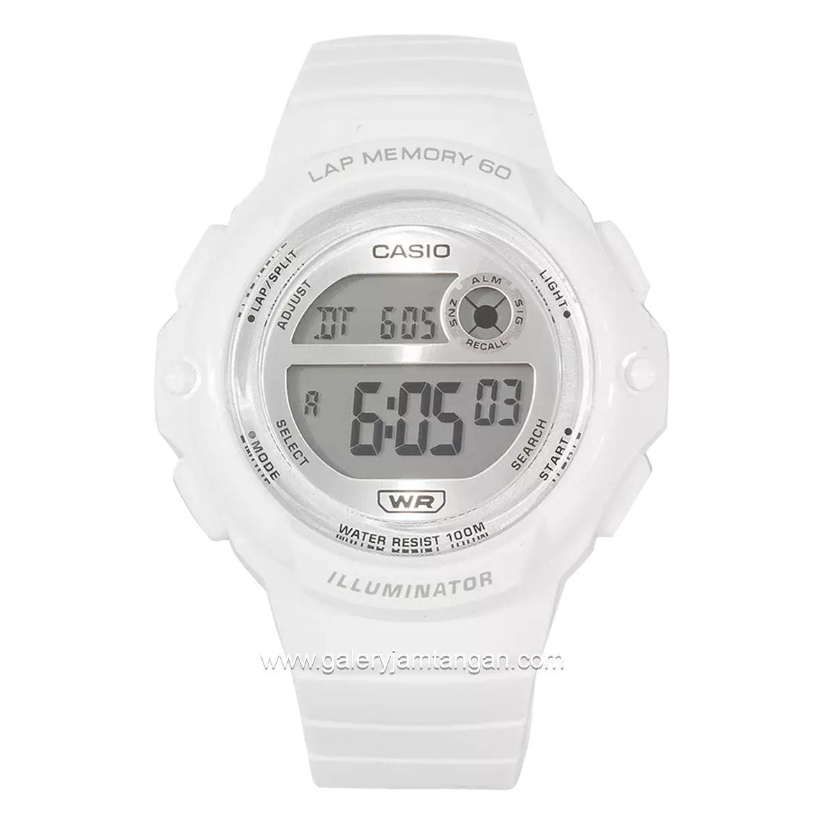 CASIO LWS-1200H-7A1VDF Digital White Resin Strap