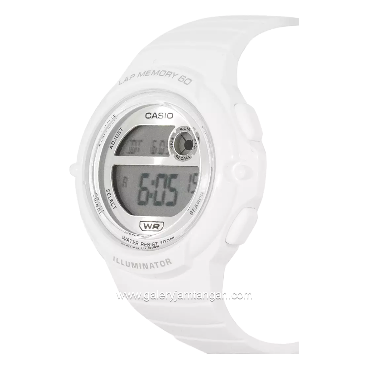 CASIO LWS-1200H-7A1VDF Digital White Resin Strap
