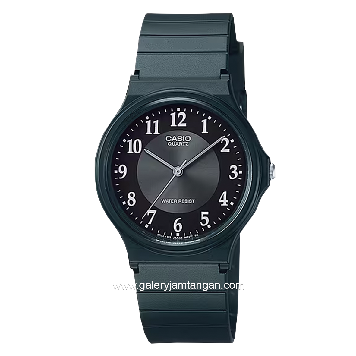 CASIO General MQ-24-1B3LDF Man Black Dial Black Resin Band