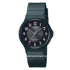 CASIO General MQ-24-1B3LDF Man Black Dial Black Resin Band
