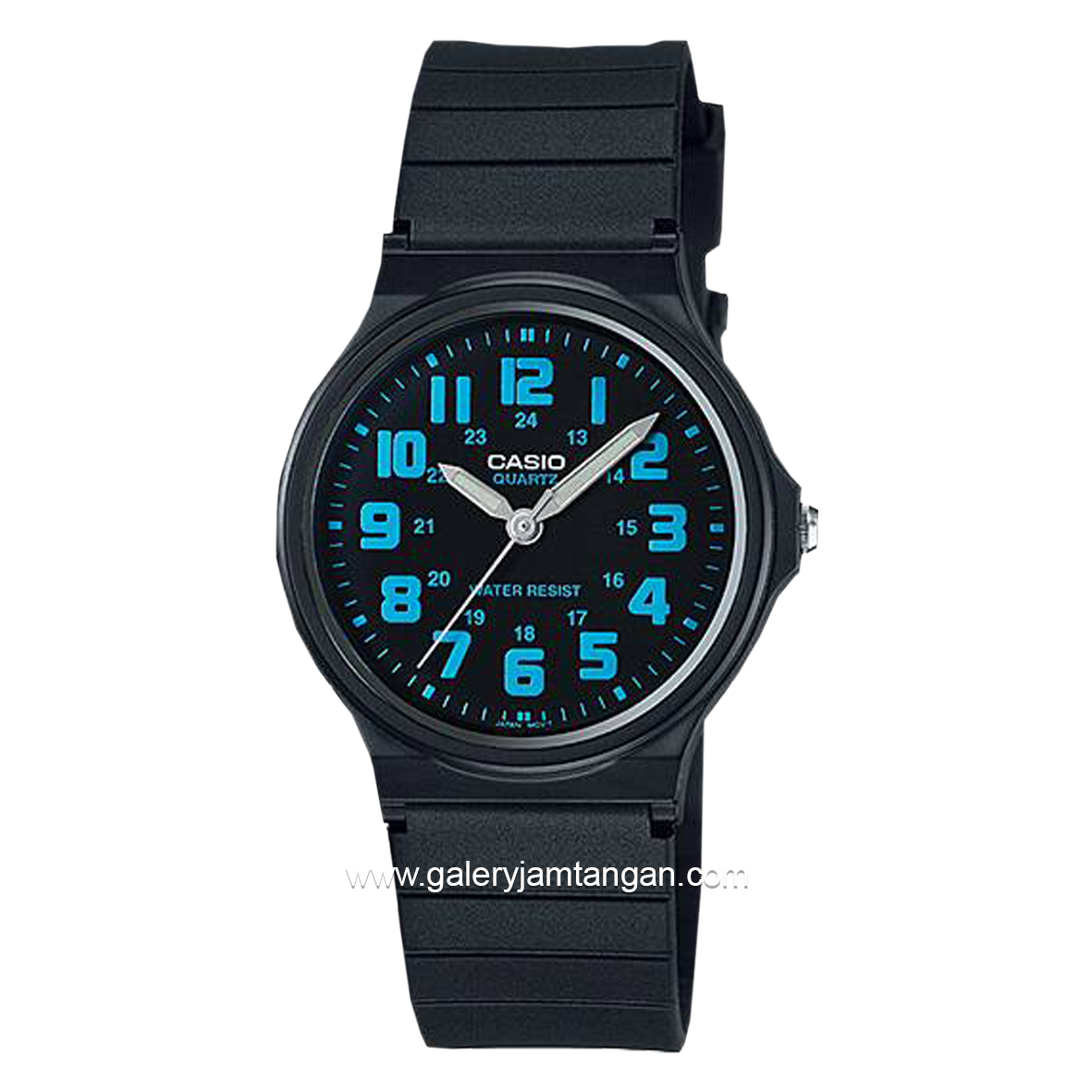 CASIO General MQ-71-2BDF Black Dial List Blue Rubber Strap