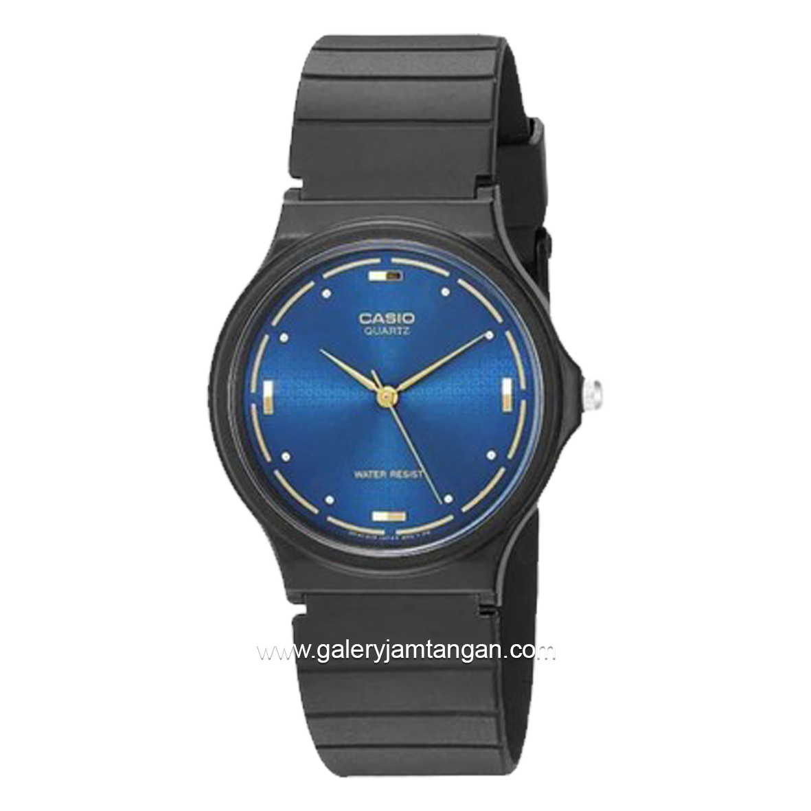 CASIO MQ-76-2ALDF Black Dial Blue Rubber Strap