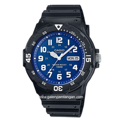 CASIO General MRW-200H-2B2VDF Black Dial Blue Rubber Strap