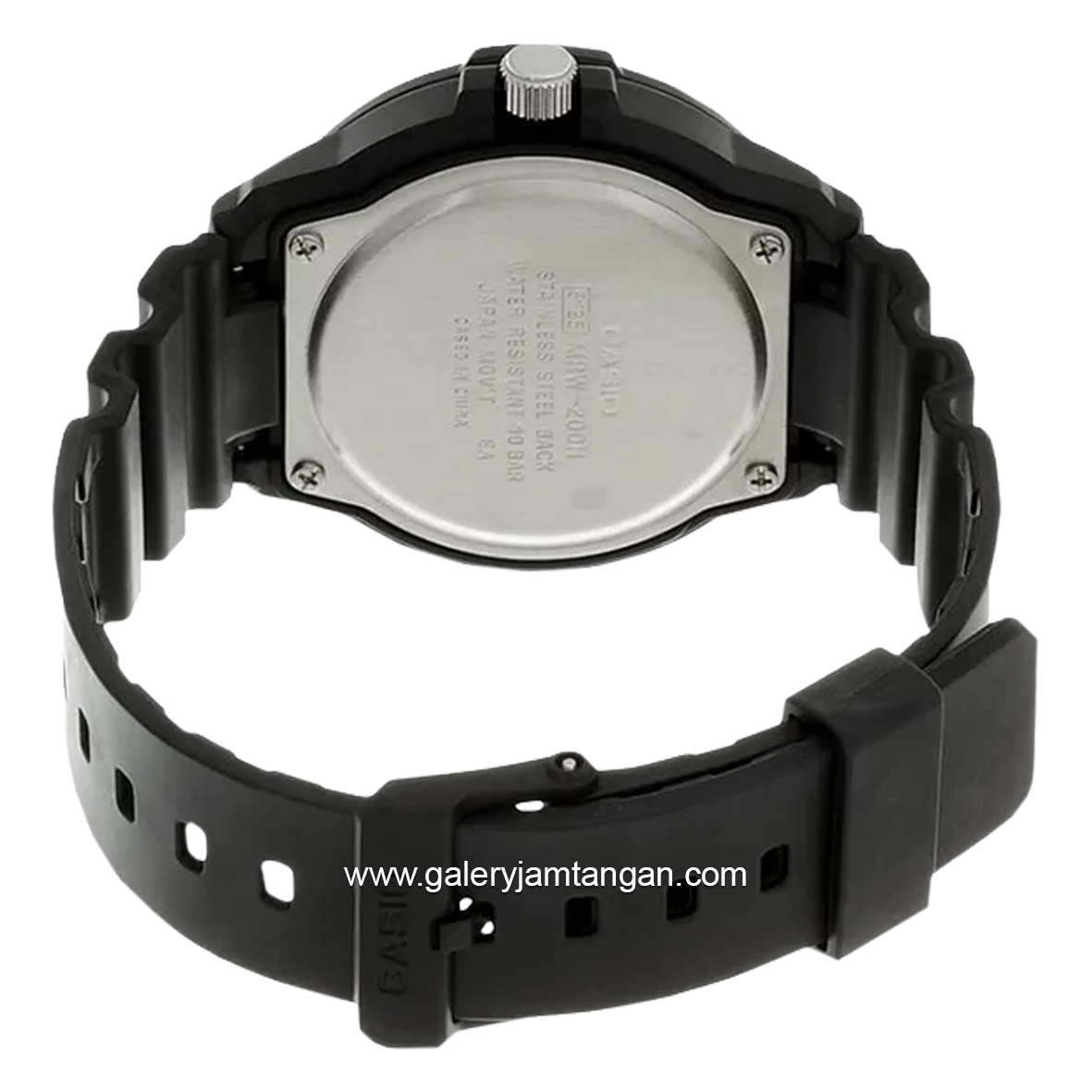 CASIO MRW-200H-9BVDF Black Hour Marker Yellow Resin Strap