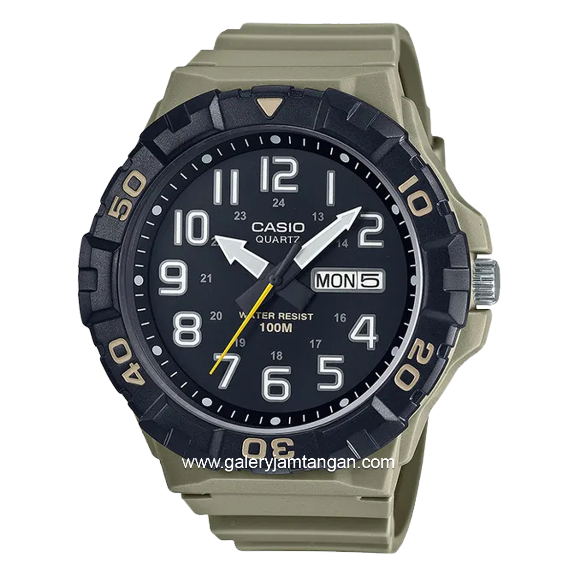 CASIO General MRW-210H-5AVDF Army Dial Black Resin Strap