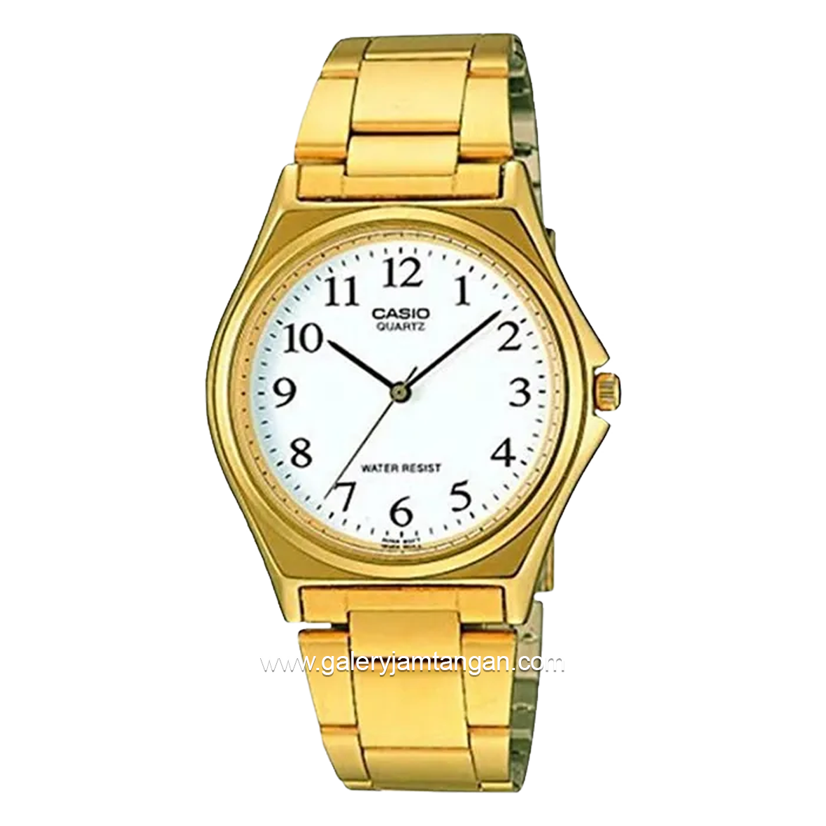 CASIO MTP-1130N-7BRDF Gold Dial White Stainless Steel