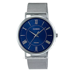 CASIO General MTP-B110M-2AVDF Silver Dial Blue Sandrope Stainless Steel