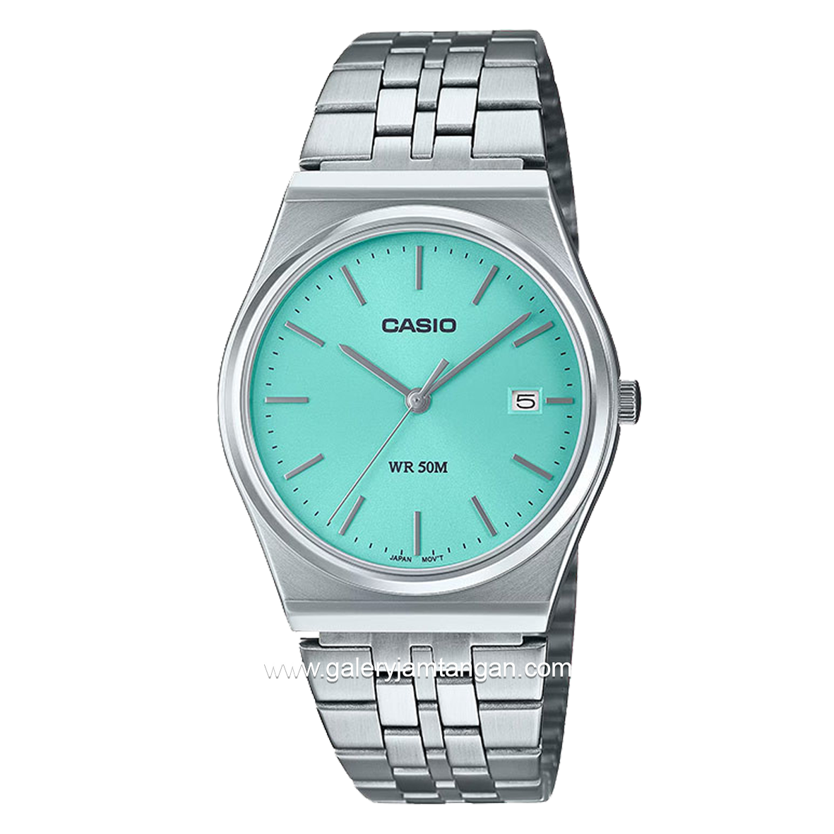 CASIO General MTP-B145D-2A1VDF Silver Dial Light Blue Staainless Steel