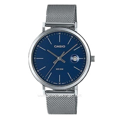 CASIO General MTP-E175M-2EVDF Silver Dial Blue Sandrope Stainless Steel