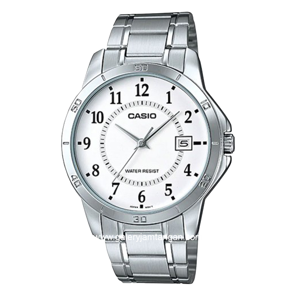 CASIO MTP-V004D-7BUDF Silver Dial White Stainless Steel