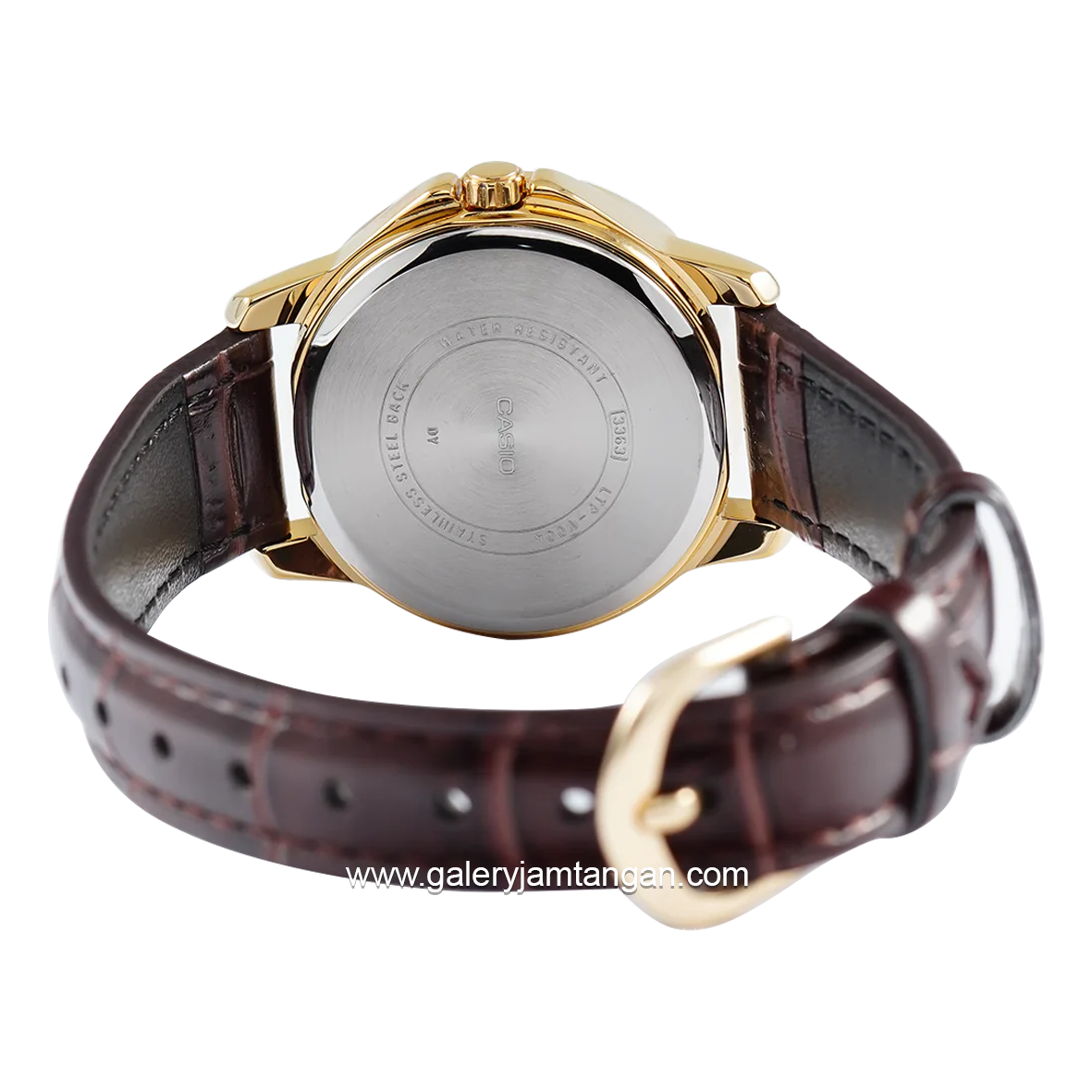 CASIO MTP-V004GL-9AUDF Brown Gold Leather Strap