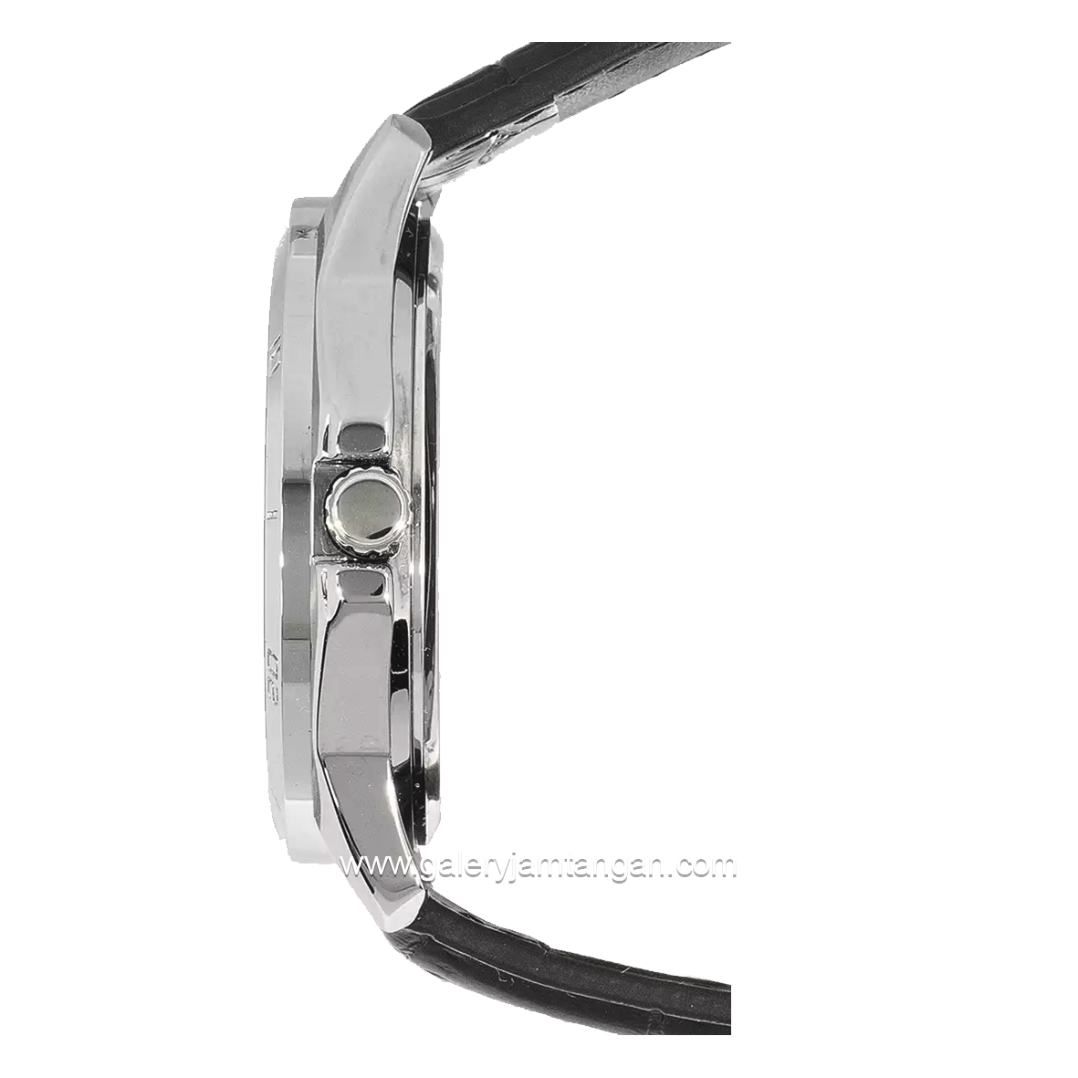 CASIO MTP-V004L-1CUDF Black Silver Leather Strap