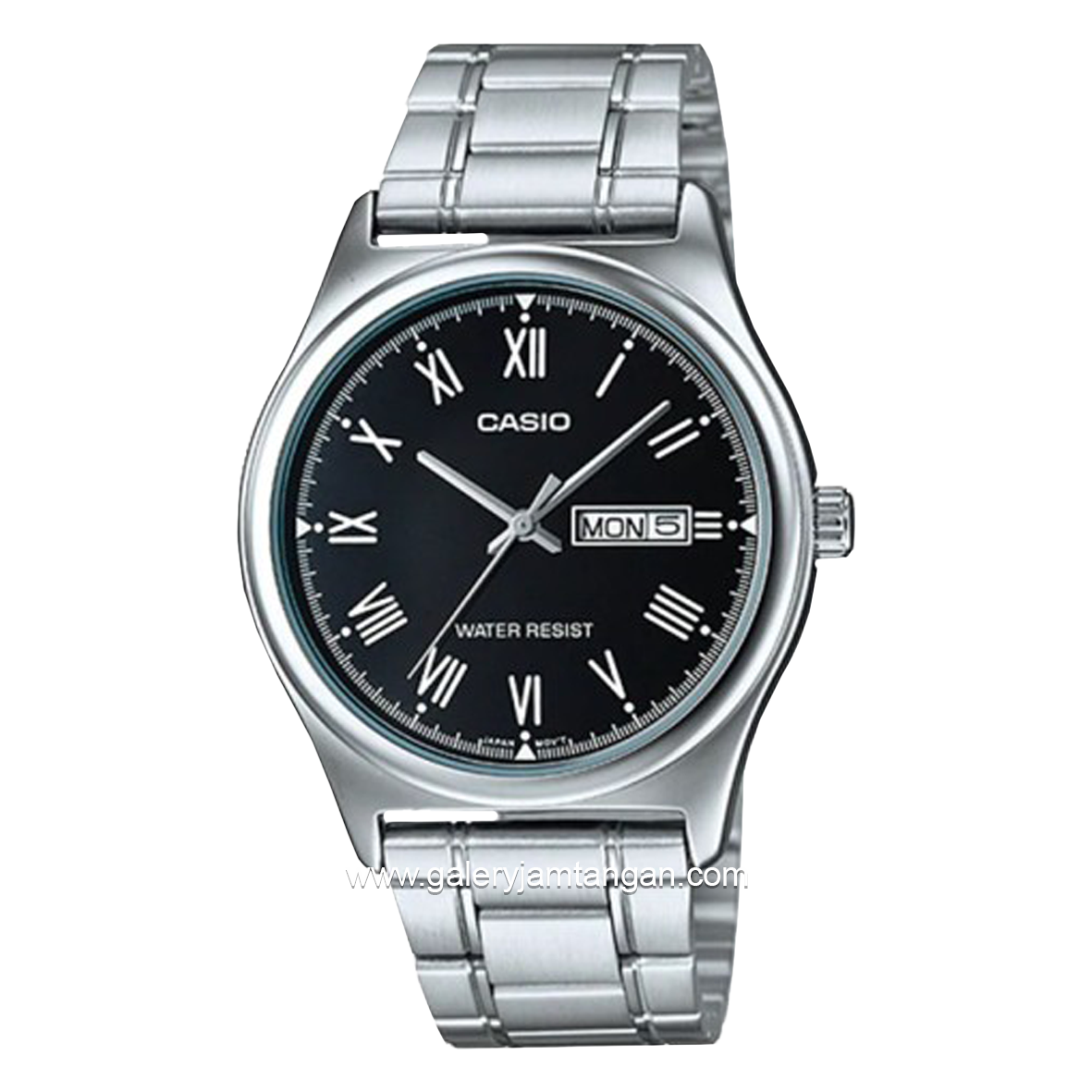 CASIO General MTP-V006D-1BUDF Silver Dial Black Stainless Steel