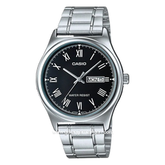 CASIO General MTP-V006D-1BUDF Silver Dial Black Stainless Steel