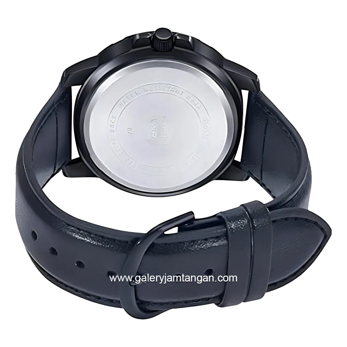 CASIO MTP-VD01BL-1BVUDF Black Leather Strap