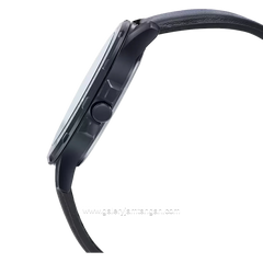 CASIO MTP-VD01BL-1BVUDF Black Leather Strap