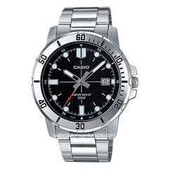 CASIO MTP-VD01D-1EVUDF Silver Dial Black Stainless Steel