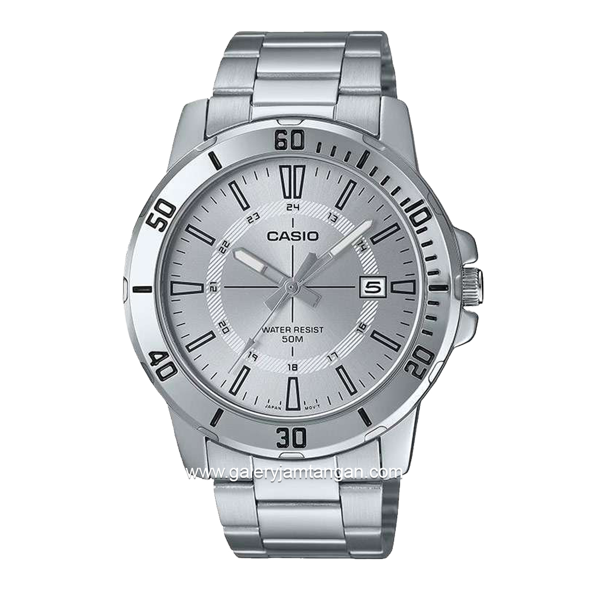 CASIO MTP-VD01D-7CVUDF Silver Dial White Stainles Steel