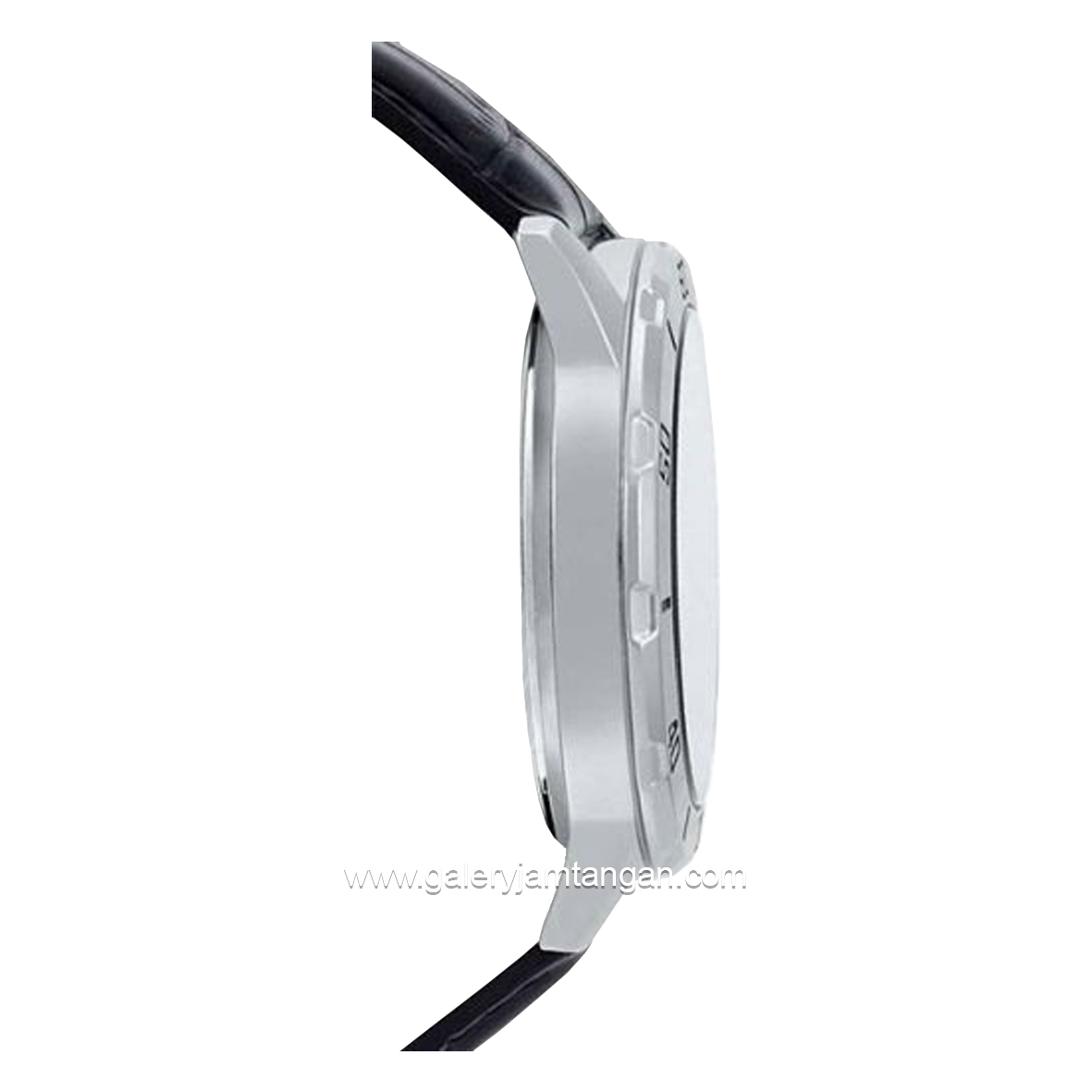 CASIO MTP-VD01L-1CVUDF Black Silver Leather Strap