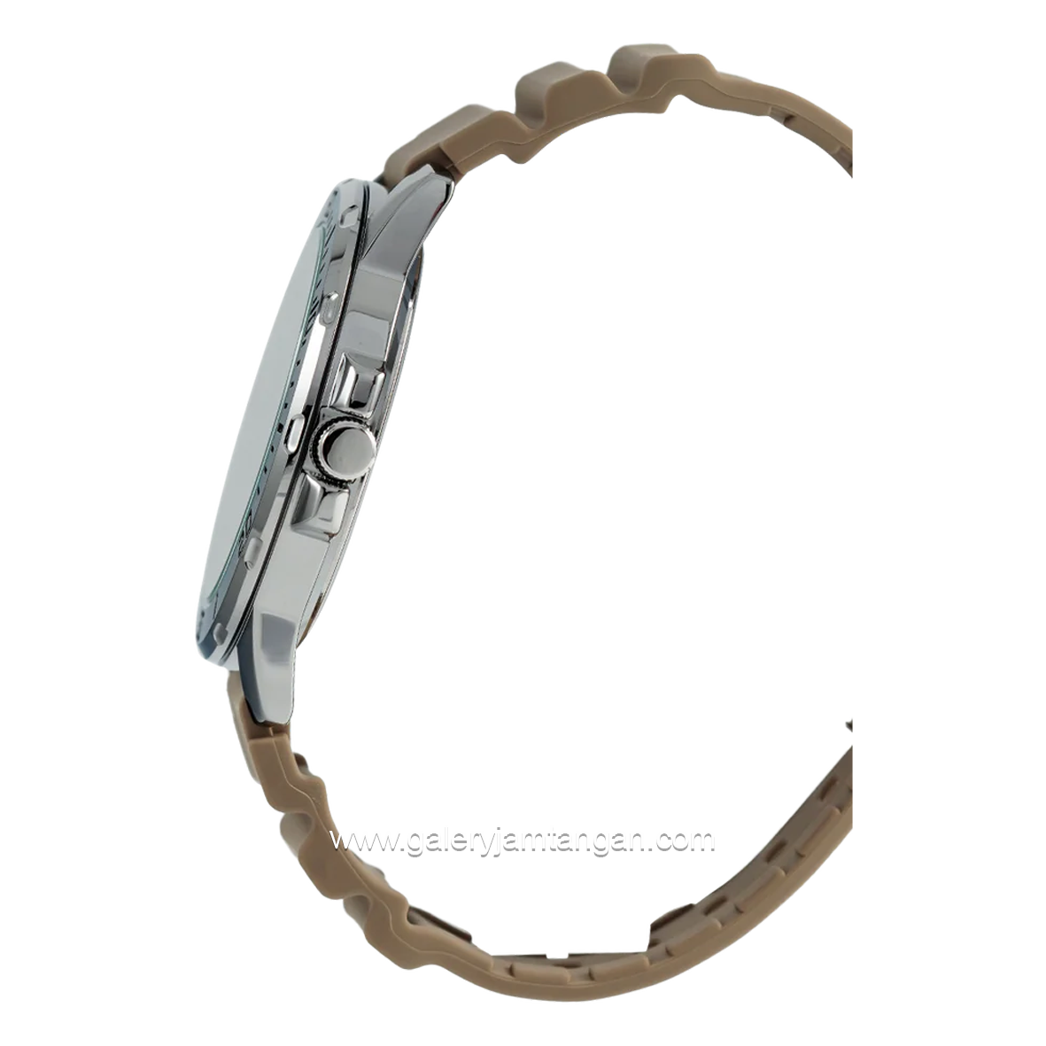 CASIO MTP-VD300-5BUDF Ivory Dial Black Rubber Strap