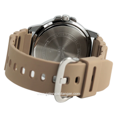 CASIO MTP-VD300-5BUDF Ivory Dial Black Rubber Strap