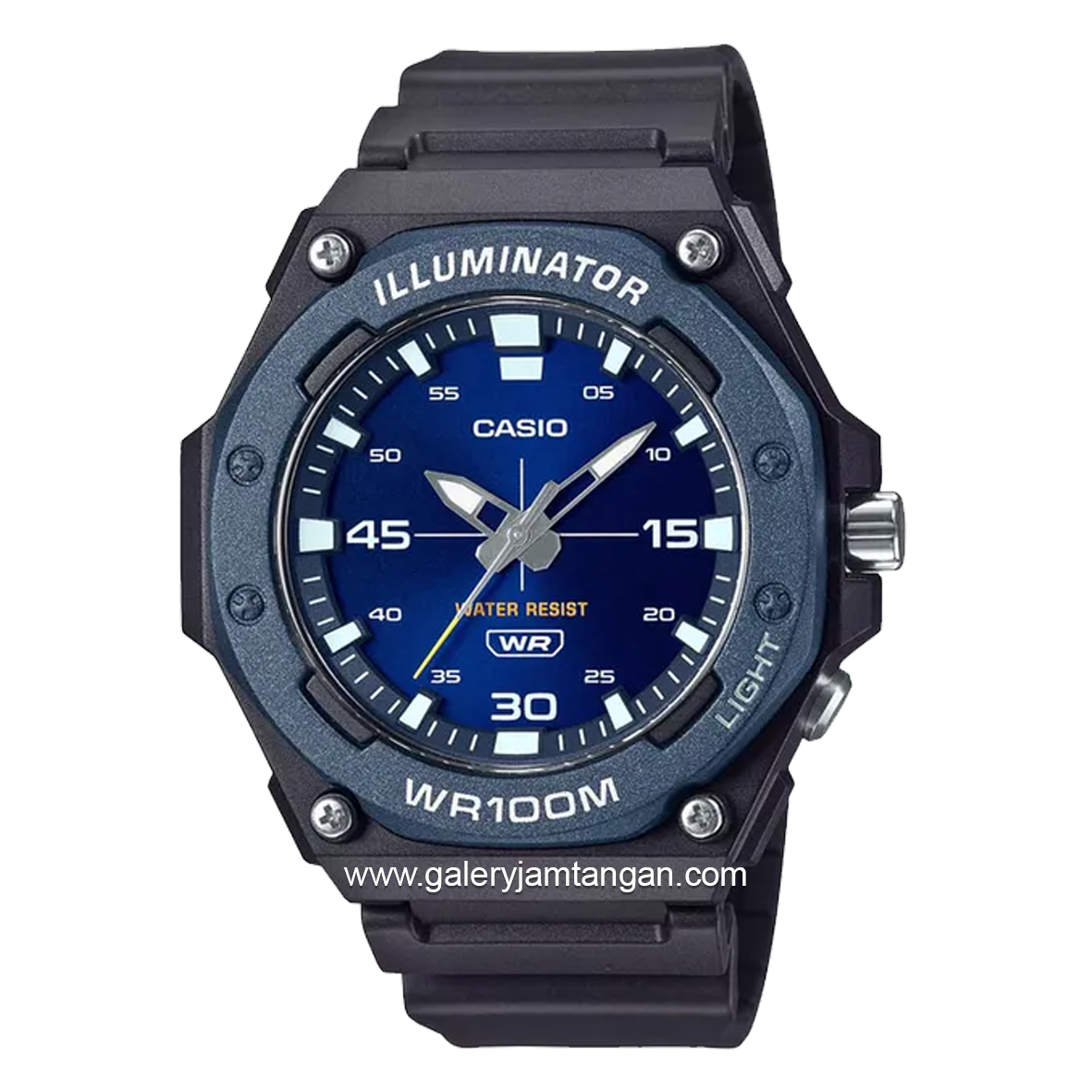 CASIO MW-620H-2AVDF Black Dial Blue Resin Strap
