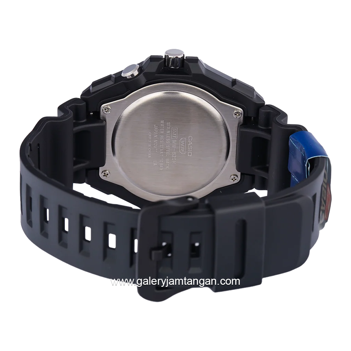 CASIO MW-620H-2AVDF Black Dial Blue Resin Strap