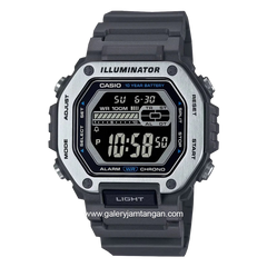CASIO MWD-110H-8BVDF Black Silver Resin Strap