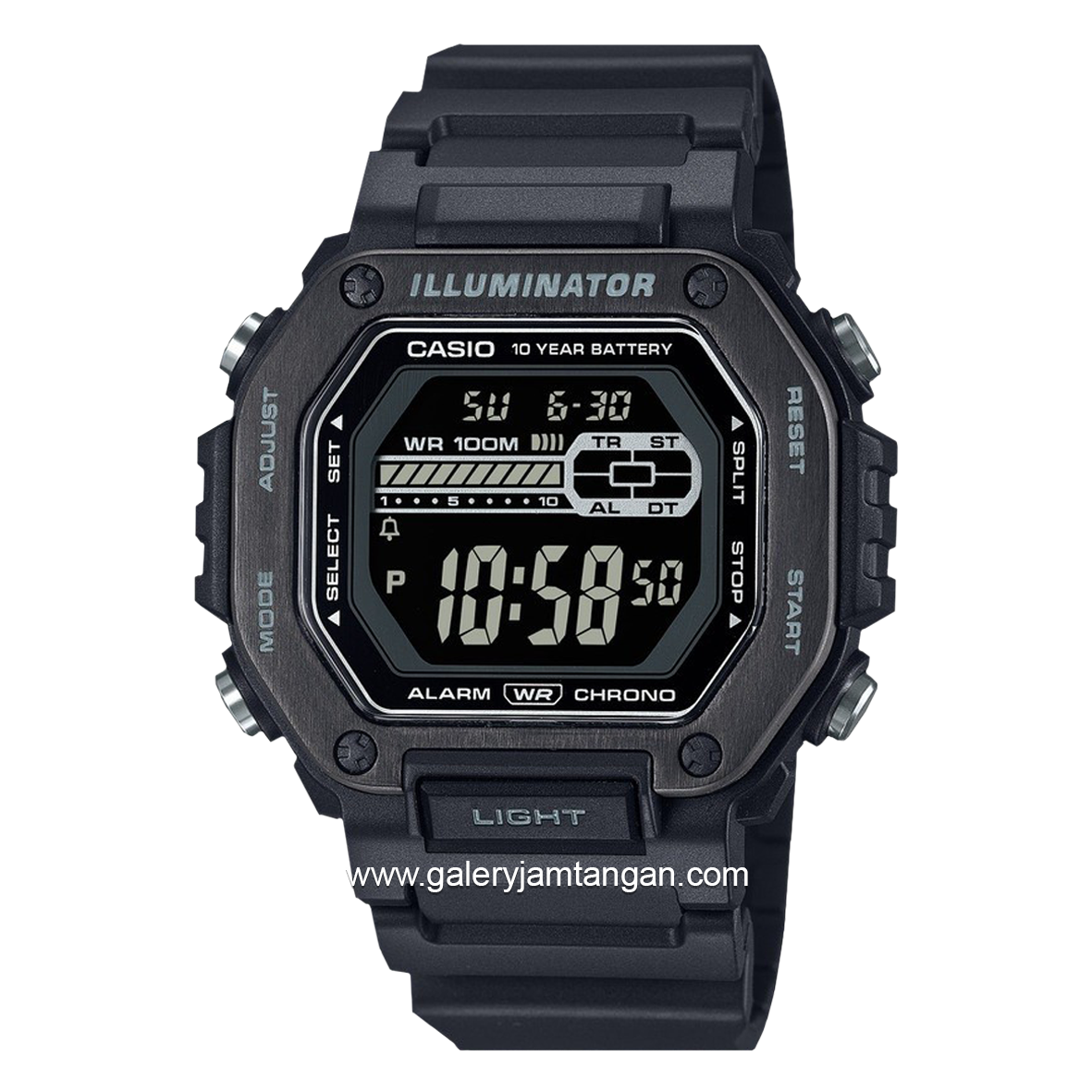 CASIO MWD-110HB-1BVDF Black Resin Strap